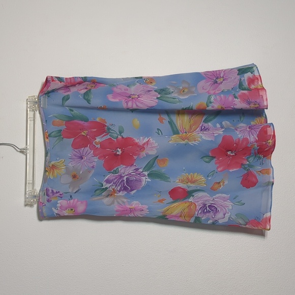 Ralph Lauren Womens Skirt NWT 100% Silk Cottagecore Bloomcore Plus Size 14 - Picture 12 of 12